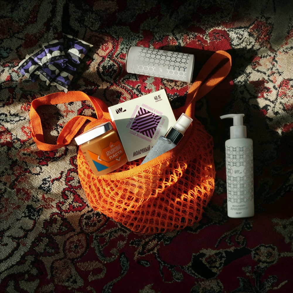 Авоська NL, оранжевая, до 10 кг большая, 40*38см