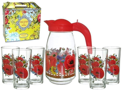 Набор для воды 7 предметов "Маковое поле"