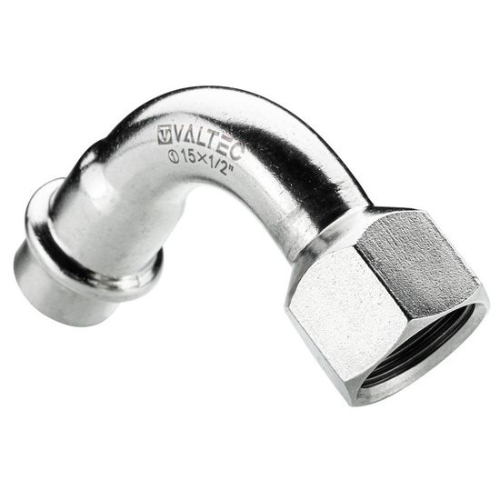 Отвод пресс Valtec 22x1/2" ВР 90° (пресс-фитинги из нерж. стали серии VTi.956.I)