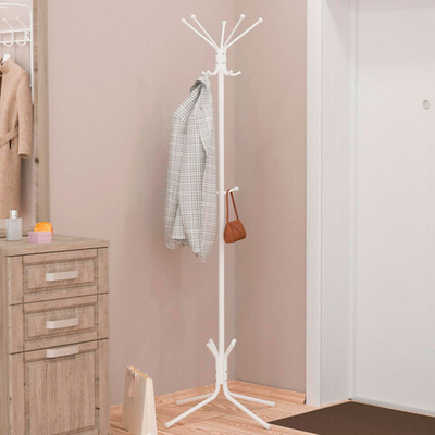 Вешалка напольная "Луч 5" белая