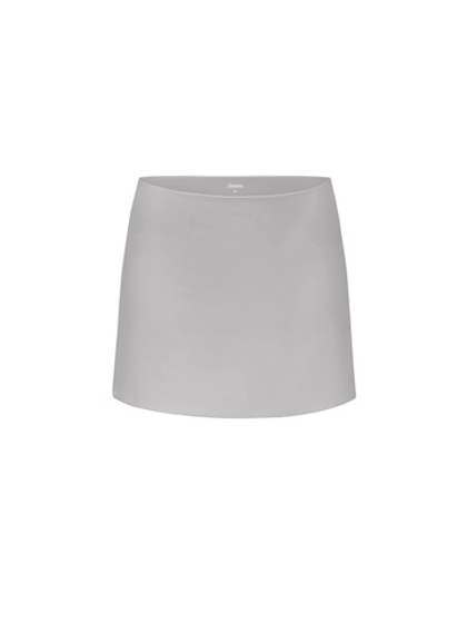 grey mini skirt