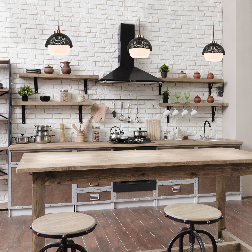 Подвесной светильник 50106/1 античная бронза/черный