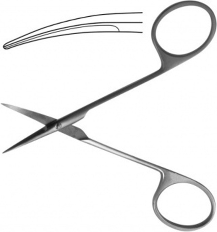 ТМ- Н-61 Ножницы для стекловидного тела вертикально-изогнутые