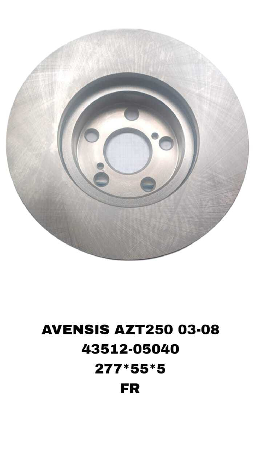 ТОРМОЗНЫЕ ДИСКИ AVENSIS AZZ250 2003-2010\FR