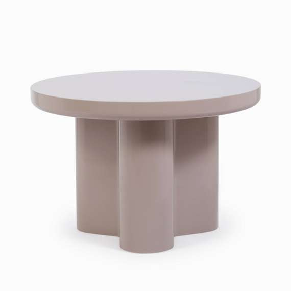 Кофейный стол Savanna Ø60х40 см, бежевый глянец