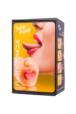 Мастурбатор реалистичный Juicy Pussy by TOYFA Fruity Tongue, рот и вагина, TPE, телесный,19 см