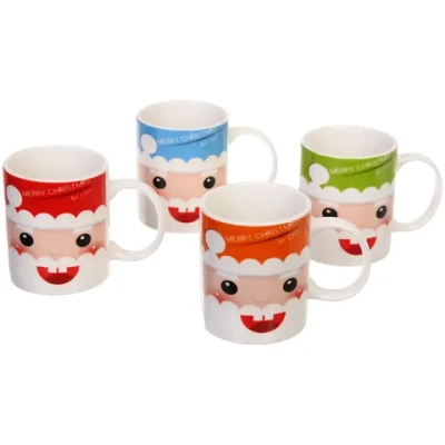 Кружка керамическая 320мл «Дед Мороз улыбчивый»