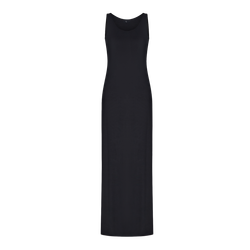 Платье макси из трикотажа