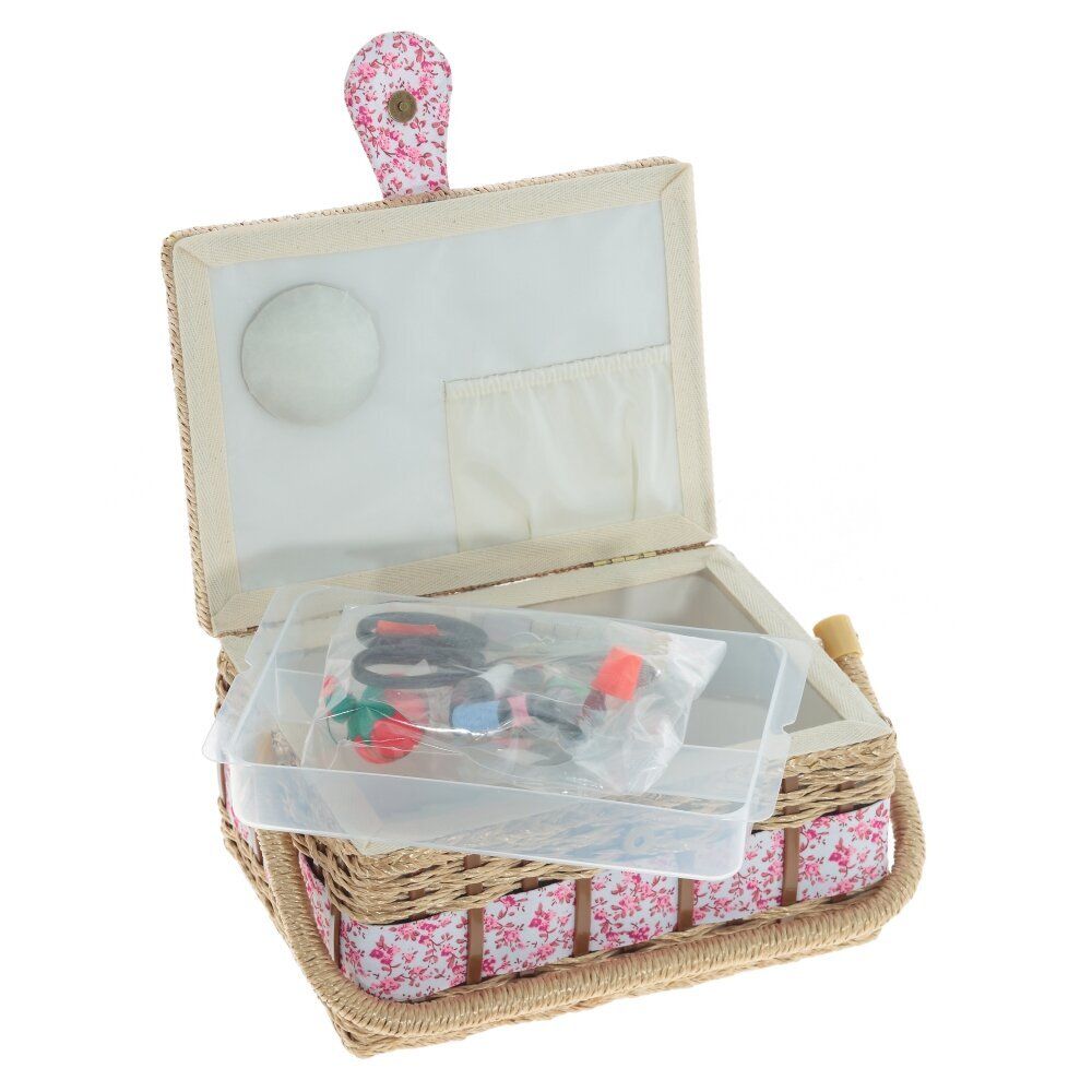 GAEM Шкатулка для рукоделия (с подносом и набором для шитья), L28 W18 H13 см