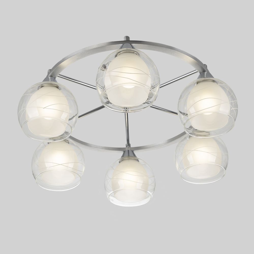 Citilux Буги CL157162 Люстра потолочная Алюминий Хром