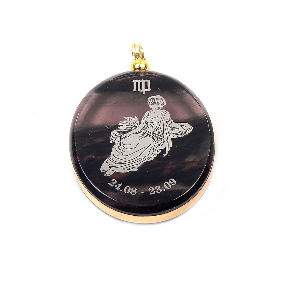 Кулон "Знак Зодиака" обсидиан