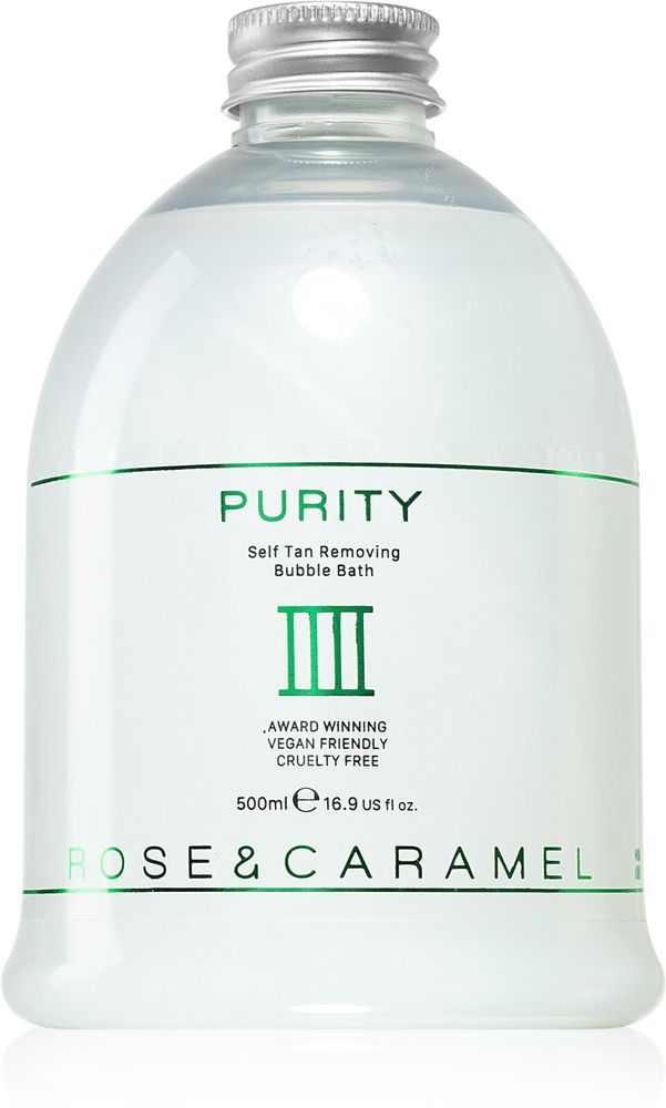 Rose &amp; Caramel пена для ванны для снятия автозагара Purity
