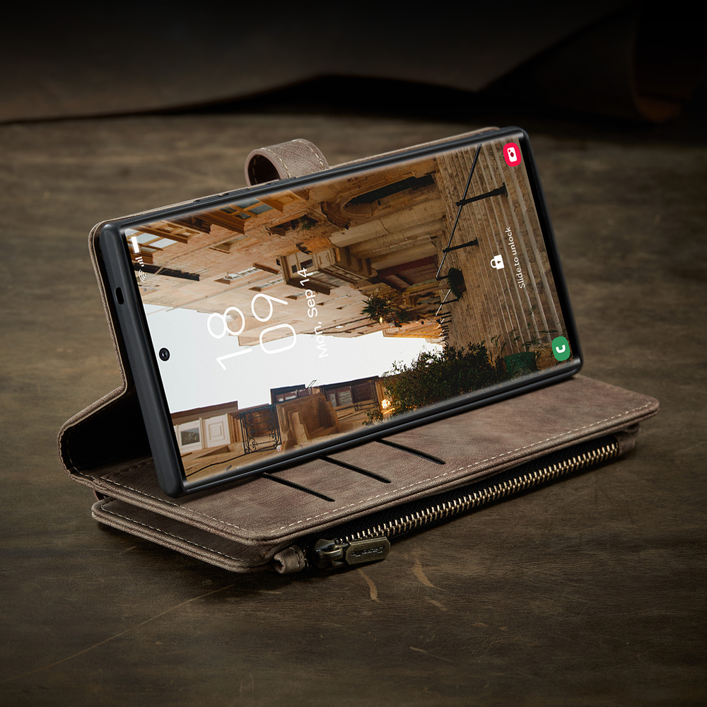 Многофункциональный чехол-кошелек CaseMe 3 in 1 Matte Wallet для Samsung Galaxy S25 Ultra