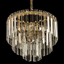 Citilux Фонда CL303163 Люстра хрустальная подвесная Бронза