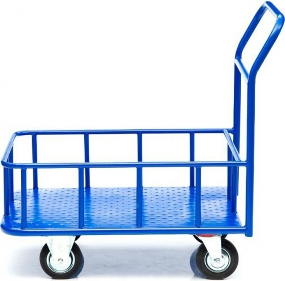 Тележка платформенная СТЕЛЛА-ТЕХНИК КПБ-300-125 с бортом, 600х900мм КПБ-300-125-И