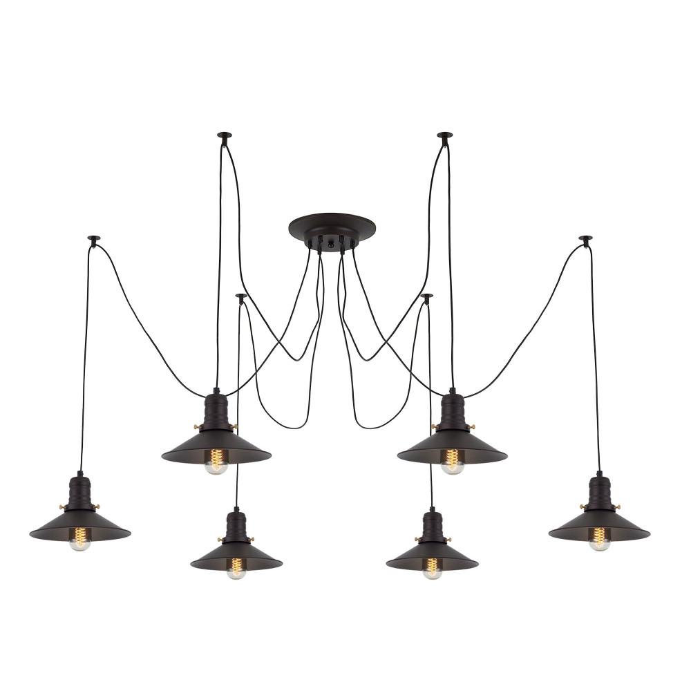 Citilux Эдисон CL451062 Люстра паук Венге