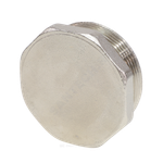 Заглушка латунь никель Ду 40 (1 1/2") НР VALFEX VF.583.N.112