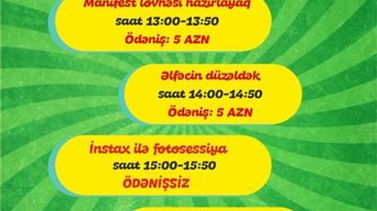 “Əli və Nino” Crescent Mall-da uşaqlar üçün rəngarəng həftəsonu tədbirləri