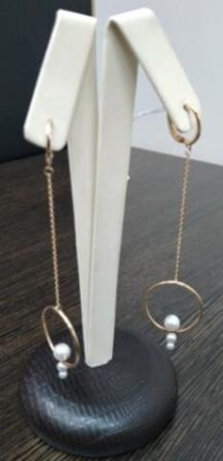 Серьги из золота с жемчугом