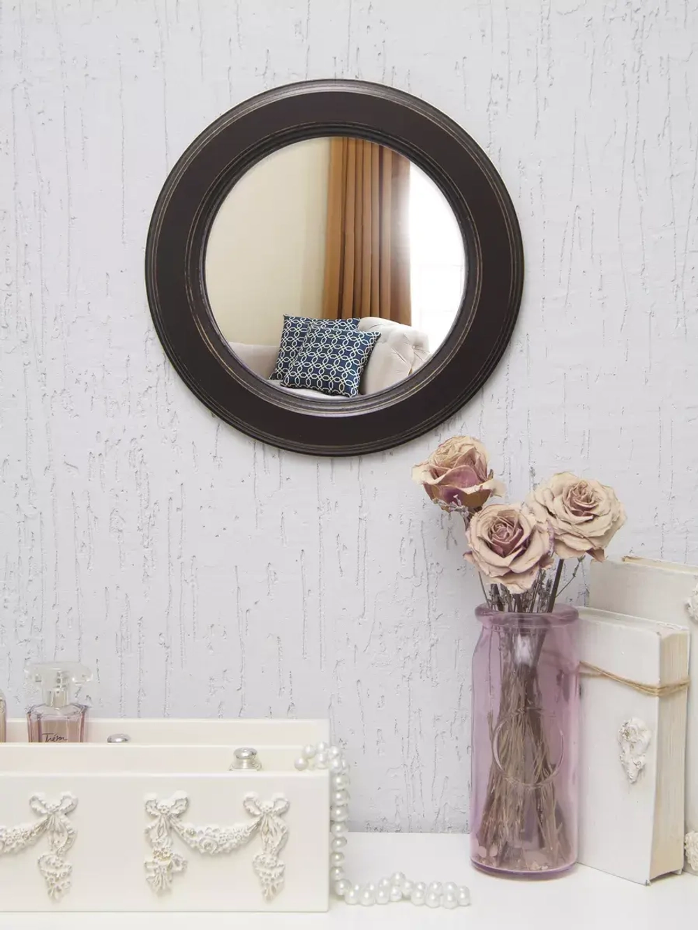 Зеркало настенное для прихожей 27 см