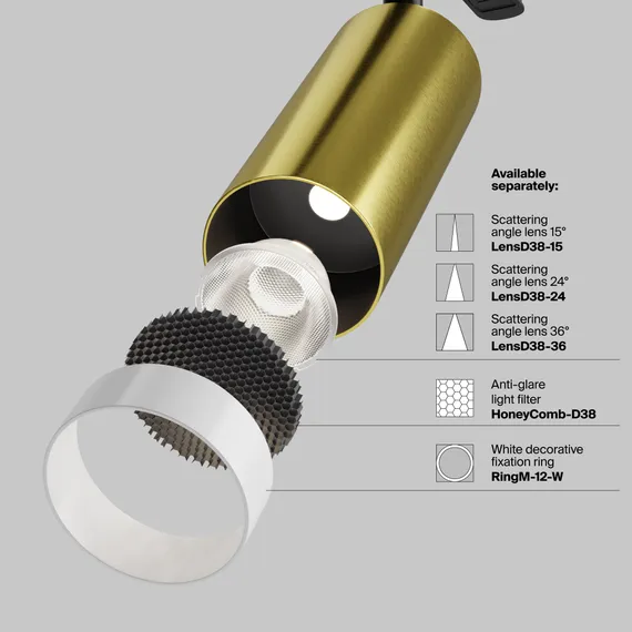 Потолочный светильник Фокус / FOCUS LED 12 Вт 4000 К 50° Technical c055cl-l12w4k-w-bs