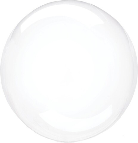 Шар (20''/51 см) Сфера, Deco Bubble (синяя упаковка), Прозрачный, Кристалл, 1 шт.