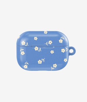 Кейс EARLY FLOWERS (голубой) для AirPods