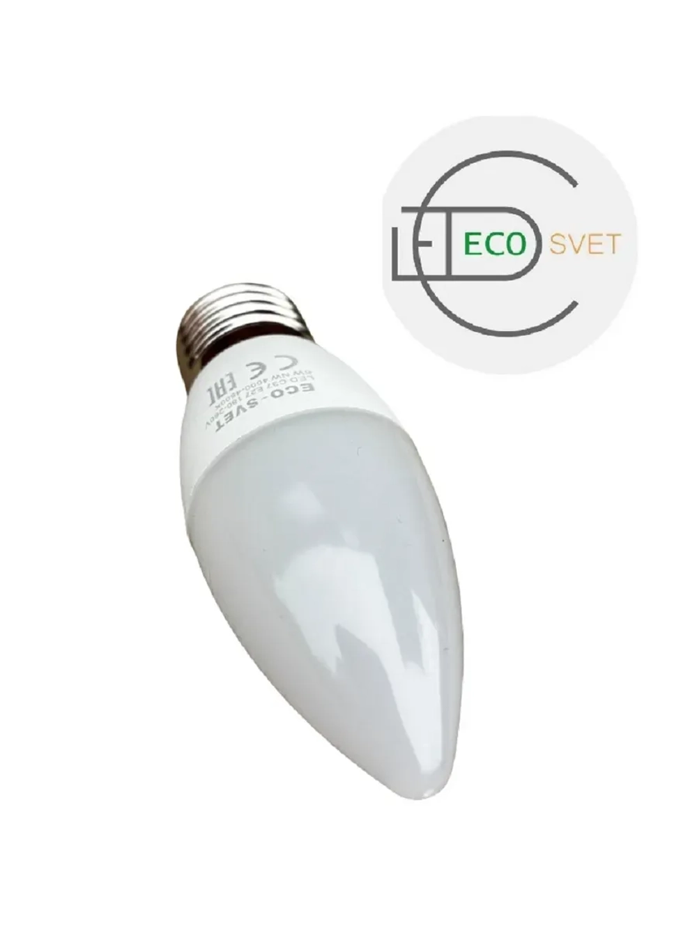 Светодиодная LED Лампа С37 Е27 6W нейтр. 3шт