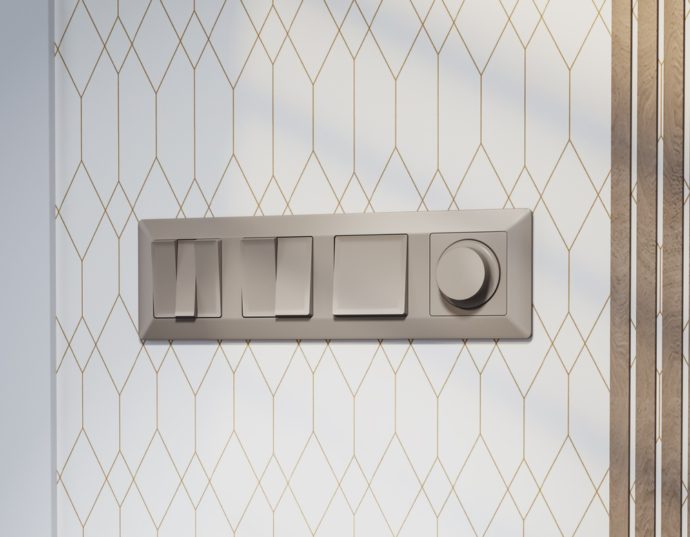 MA361020 Комплект механизма 1-кл проходного выключателя ALFA Серо-бежевый матовый QUANT (AP3610, VM105)