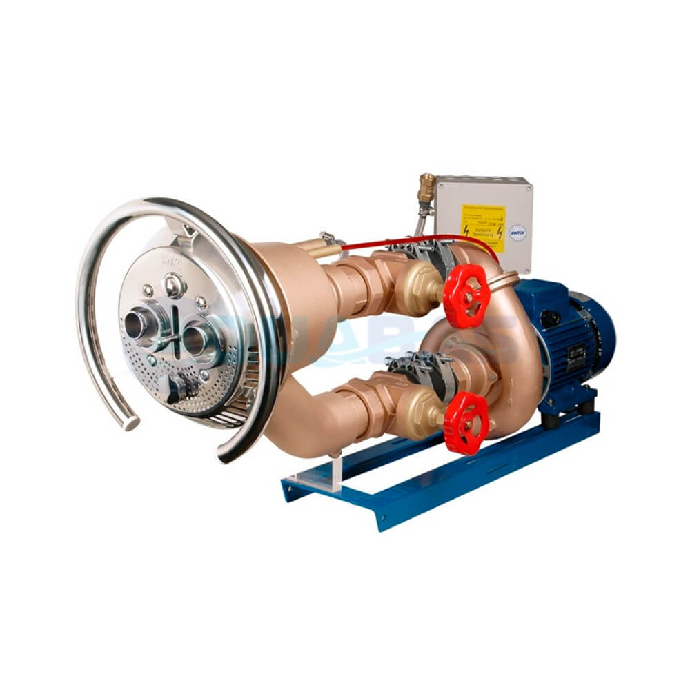 Лицевая часть двухструйного противотока Hugo Lahme TAIFUN-DUO + насос 2,6 кВт 400В + пан.упр. (7640020)