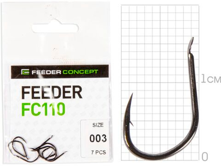 Крючки FC FEEDER сер. FC110 разм.003 7шт.