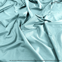 Сатин гладь. "Нежная Бирюза" | ш.220 см | 120 г/м² | хлопок-100%
