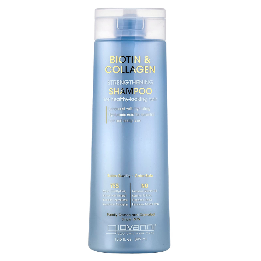 Giovanni, Укрепляющий шампунь с биотином и коллагеном, 399 мл (13,5 жидк. унц.)