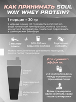 Протеин сывороточный Soul Way со вкусом земляничный йогурт / 900 гр 30 порций