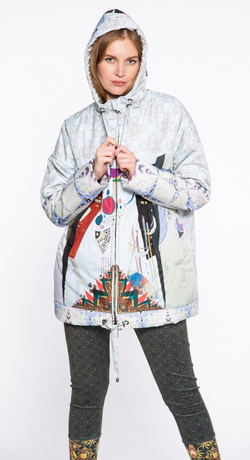 Куртка "Кандинский", по мотивам абстрактной живописи Василия Кандинского
