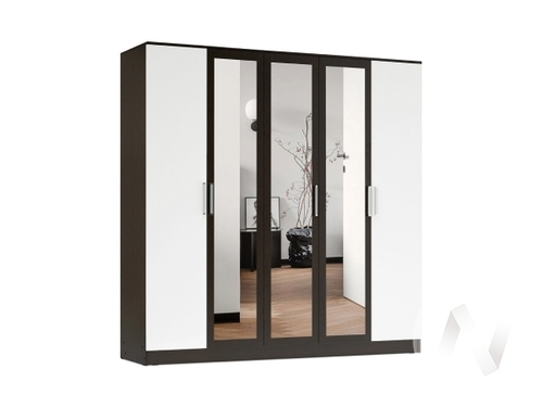 Шкаф для одежды 5-дверный Спальня Мартина (венге/белый)