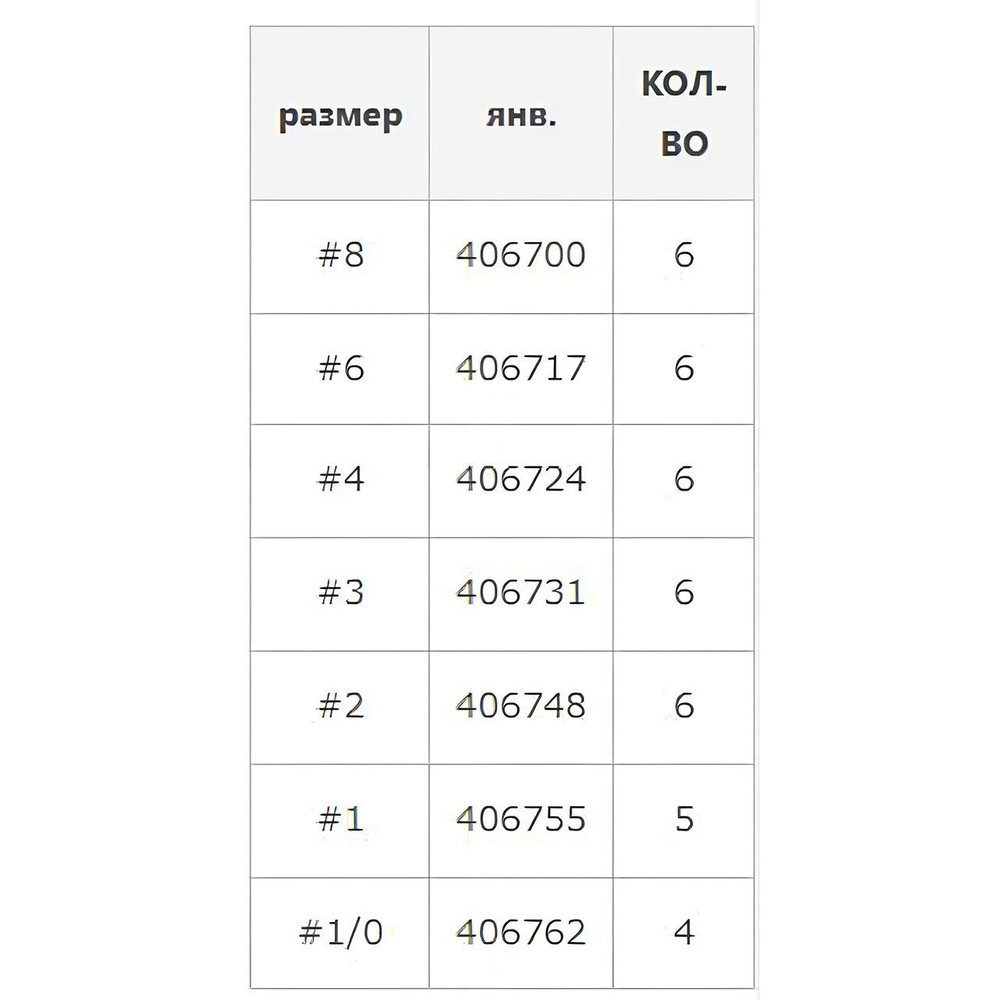 Крючок Decoy тройной Y-S21 #1 (в упаковке 6 штук)