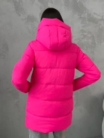 Куртка весенняя удлиненная с капюшоном