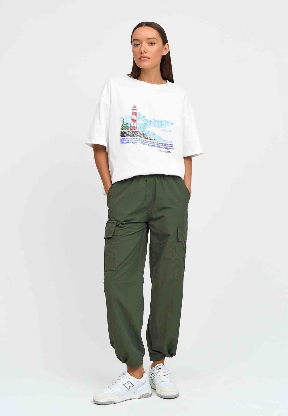 Футболка Kefirmaykifer Маяк белая