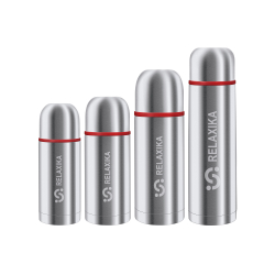 Термос Relaxika 102 (1,2 литра) в термочехле, стальной