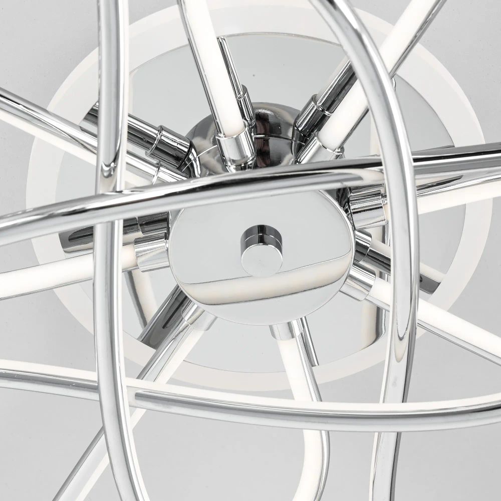 Citilux Джемини CL229B141E LED RGB Люстра с пультом Хром