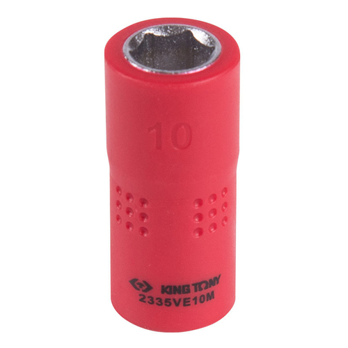 KING TONY (2335VE10M) Головка торцевая диэлектрическая шестигранная 1/4", 10 мм