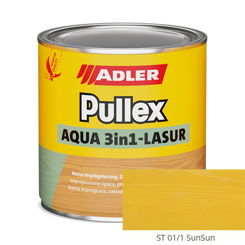 Pullex Aqua 3in1-Lasur - пропитка для дерева три защиты в одной банке | Adler (Австрия)