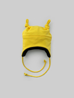 Мультисезонная шапка с узелками (желтый)