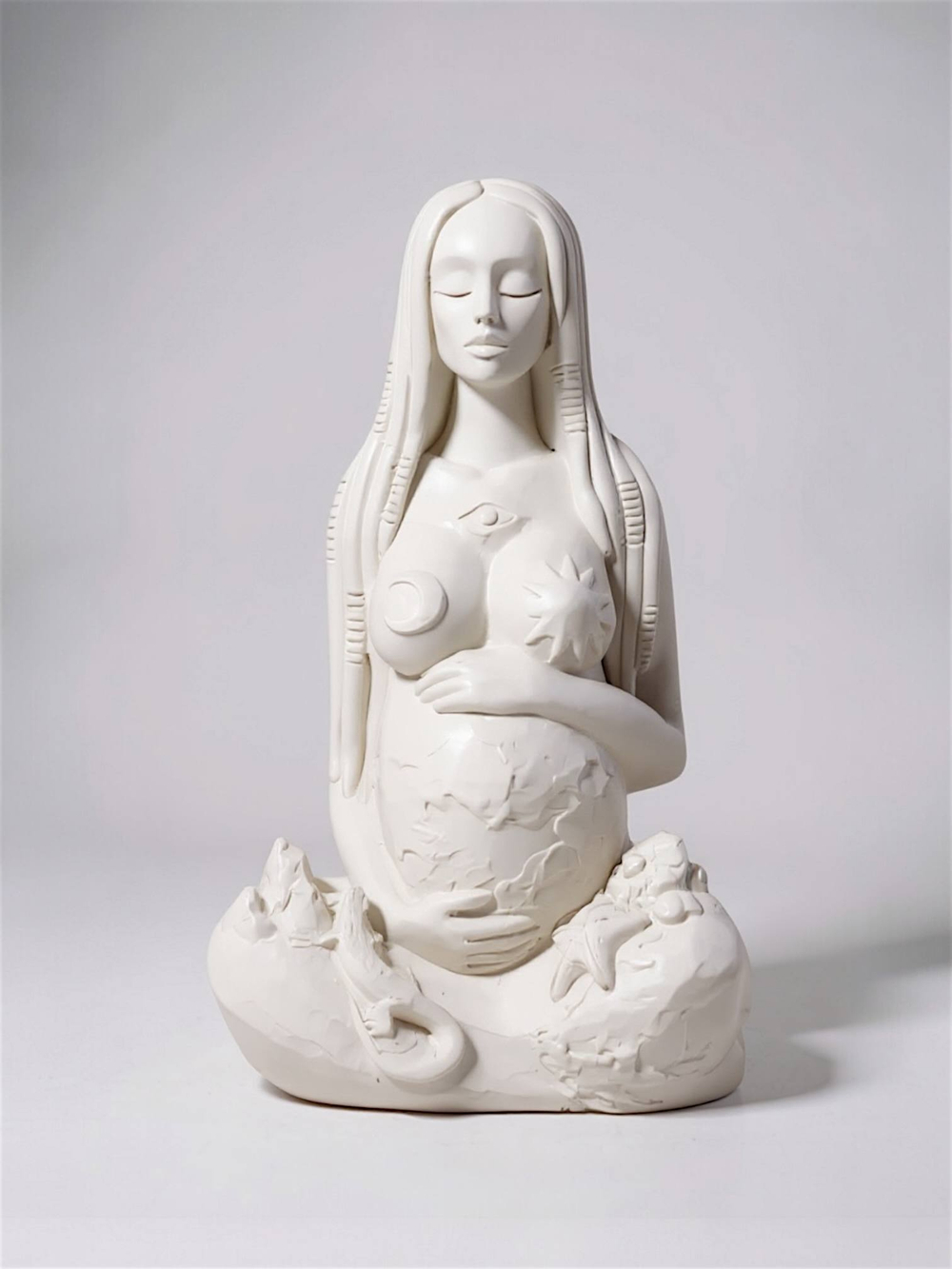 Статуэтка Гея с ящерицей 13см