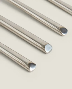 ZARA HOME НАБОР СТОЛОВЫХ ПРИБОРОВ ИЗ КОВАНОЙ СТАЛИ ( 4 ПРЕДМЕТА), СТАЛЬНОЙ