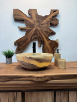 Раковина из оникса Bowl Yellow BO-65706 40*40*15 из натурального камня