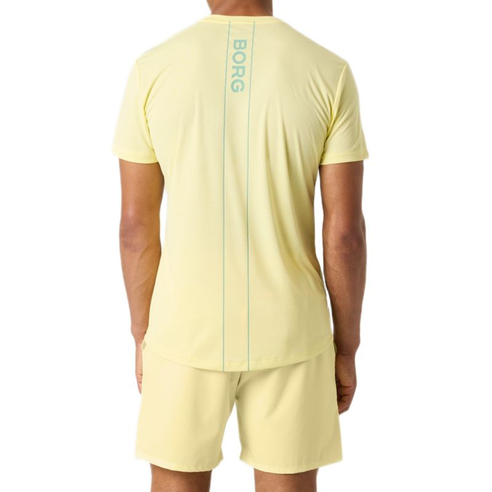 Мужская теннисная футболка Björn Borg Ace Light - lemonade