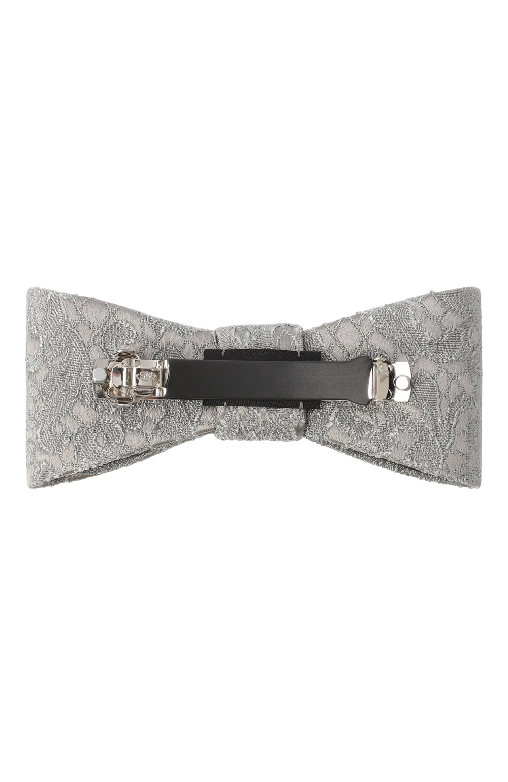 Бант-бабочка из серого жаккарда