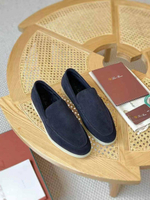 Лоферы Loro Piana Summer Walk с мехом
